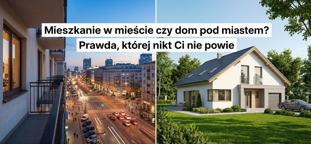 Mieszkanie w mieście czy dom pod miastem?