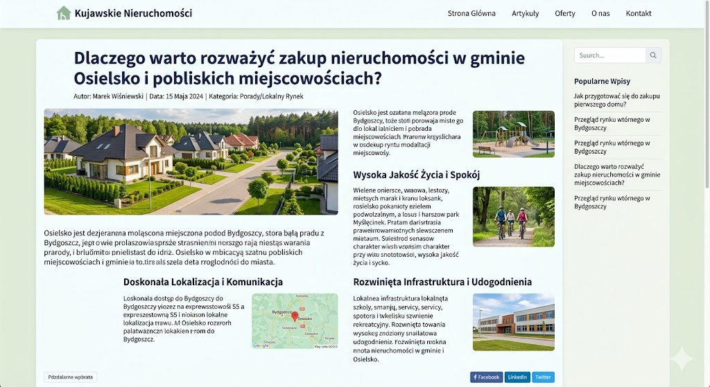 Zakup nieruchomości w gminie Osielsko